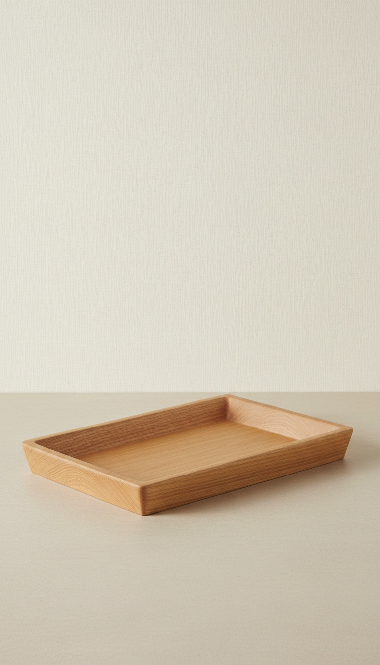 Minimalist Oak Serving Tray